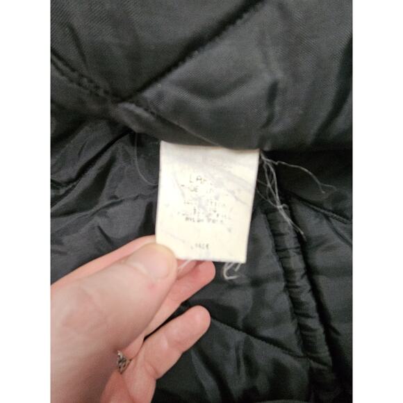 Vintage Canvas Chore Coat Men's Large Green Corduroy Collar Quilted Insulated - Picture 7 of 9